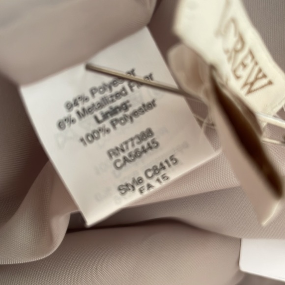 J.Crew Factory Size 2 Metallic Jacquard Tweed Mini Skirt, NWT - Picture 10 of 11